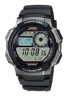 Jual Casio Casio Digital Jam Tangan Pria Strap Rantai Silver Ae 1400whd 1a Original Original Zalora Indonesia