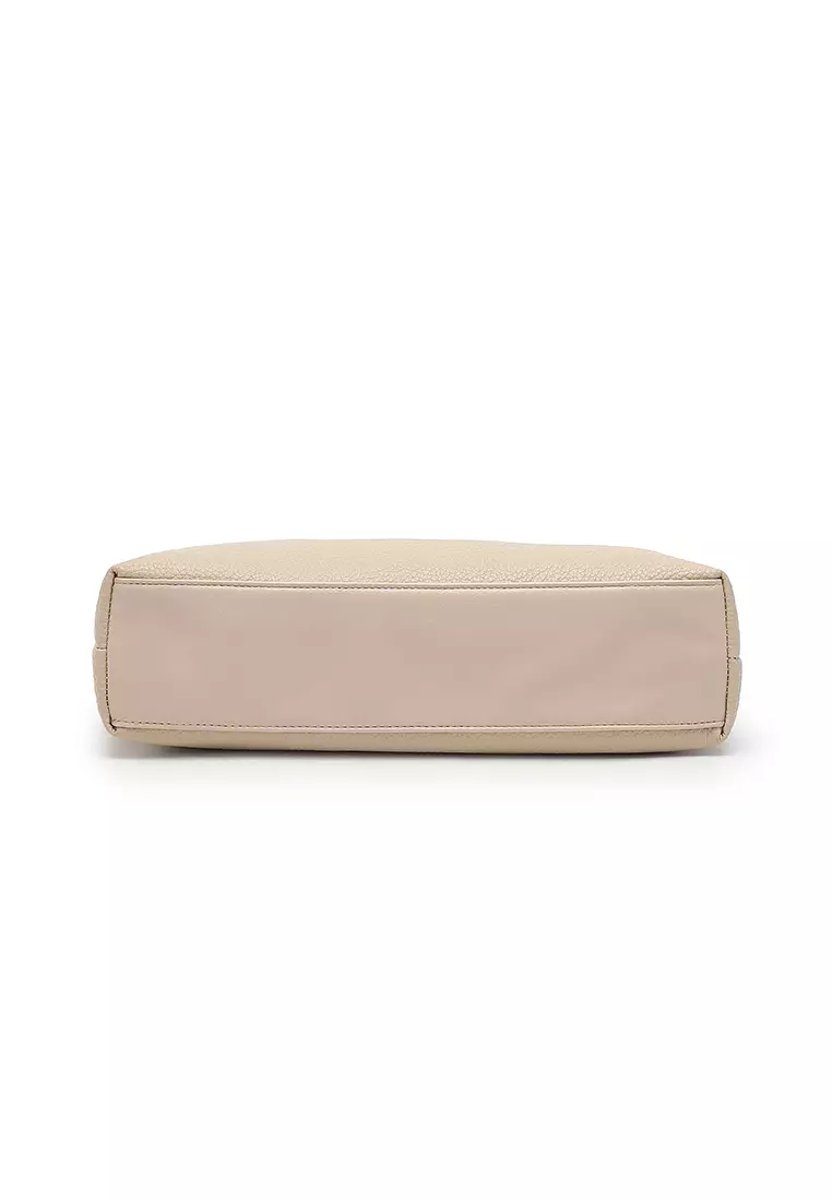 Women's 2-in-1 Tote Bag & Pouch - Beige