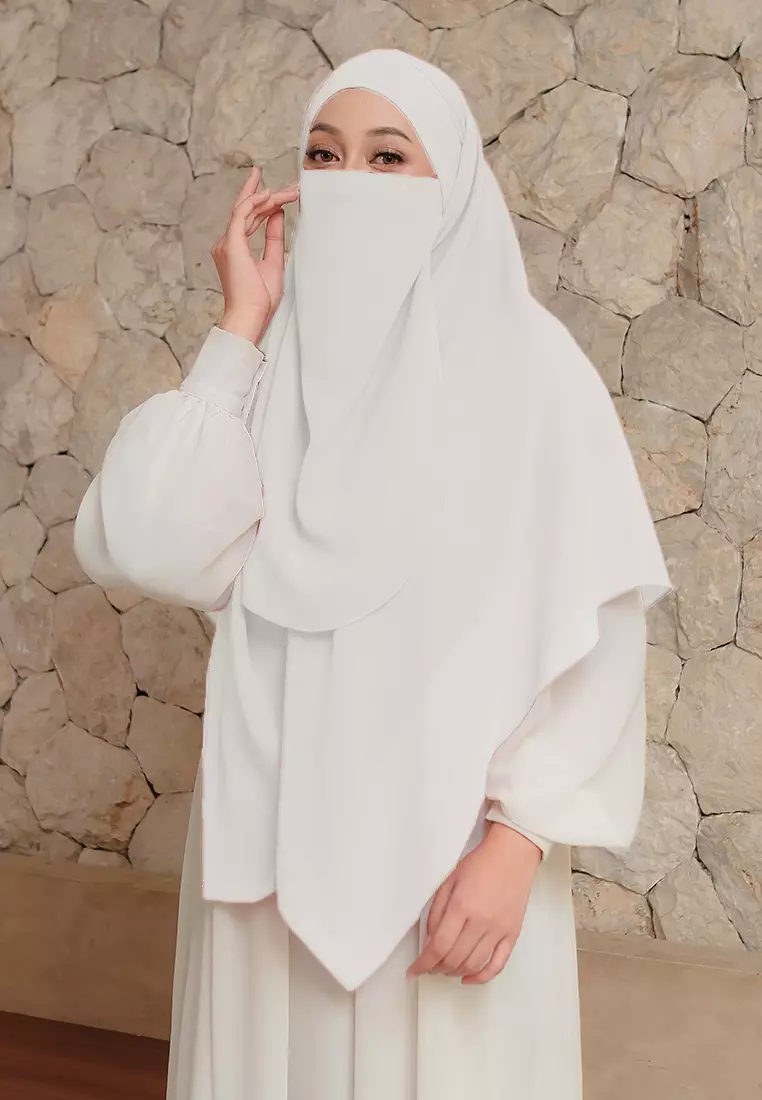 KHIBAN KHAIRA MAGNET PLUS NIQAB - BROKEN WHITE