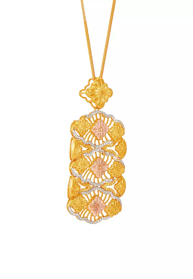 HABIB 916/22K Yellow, White and Rose Gold Pendant 6200012YWR(P1)