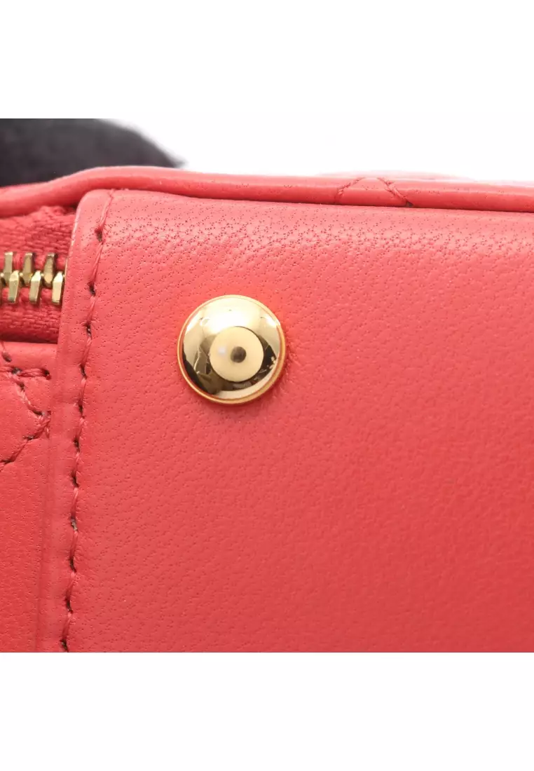 Pre-Loved Chanel matelasse chain shoulder bag lambskin pink gold hardware 2WAY