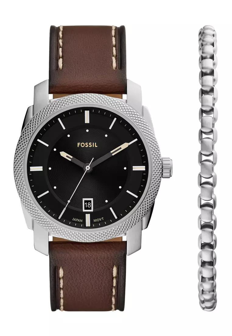 Fossil watch leather band mens sale