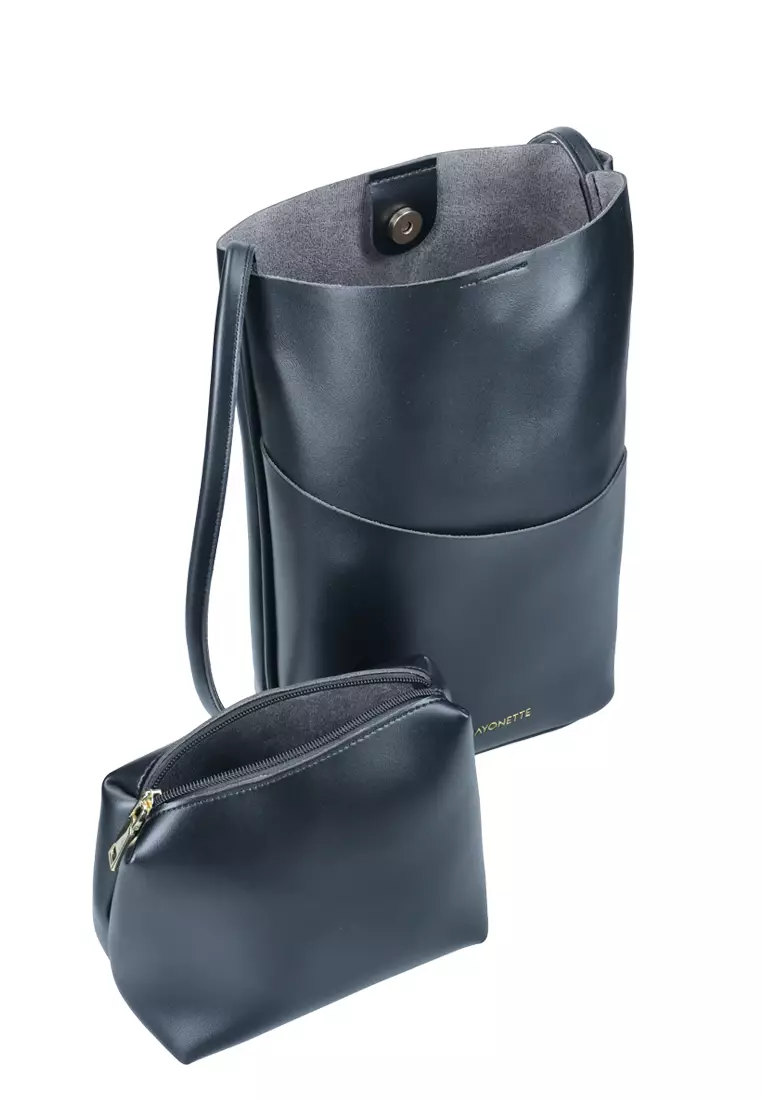 MAYONETTE Burgundy Shoulder Bag - Tas Shoulder Wanita - Black