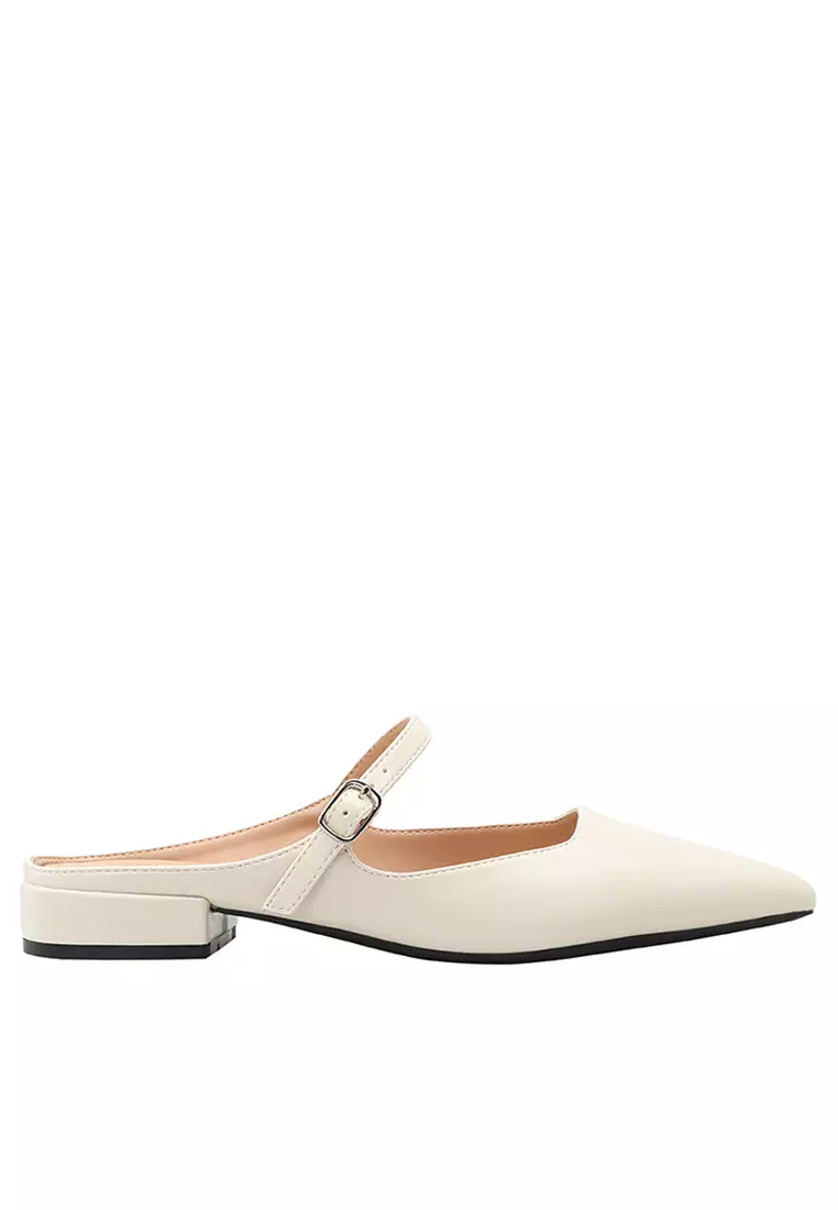 Discount on Twenty Eight Shoes  shoes - SKU: 2.5CM Pointed Buckle Strap Mules TE578-9