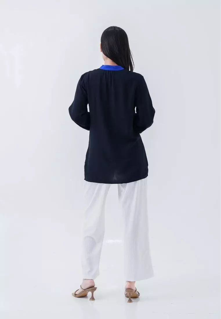 MilleFleur Ladies top bianca top black