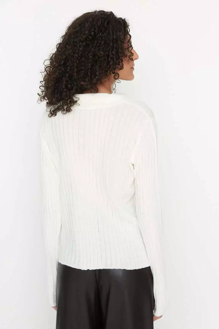 Polo Collar Knitwear Sweater