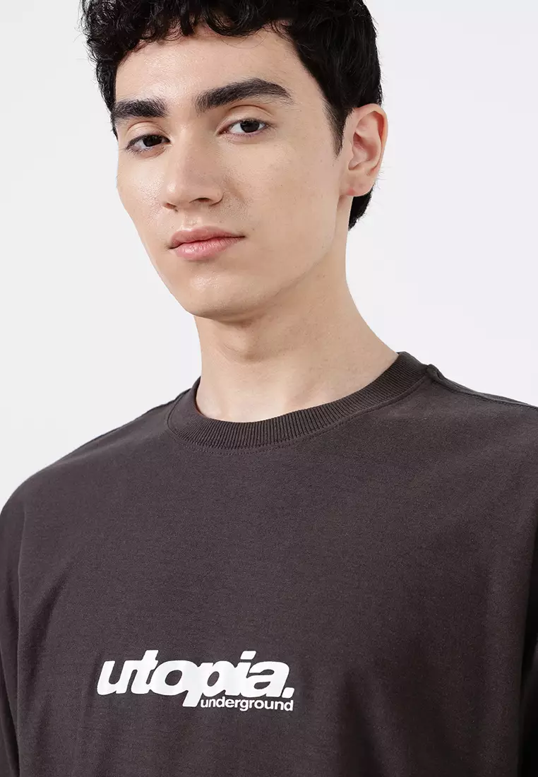 Cropped Fit Graphic T-Shirt