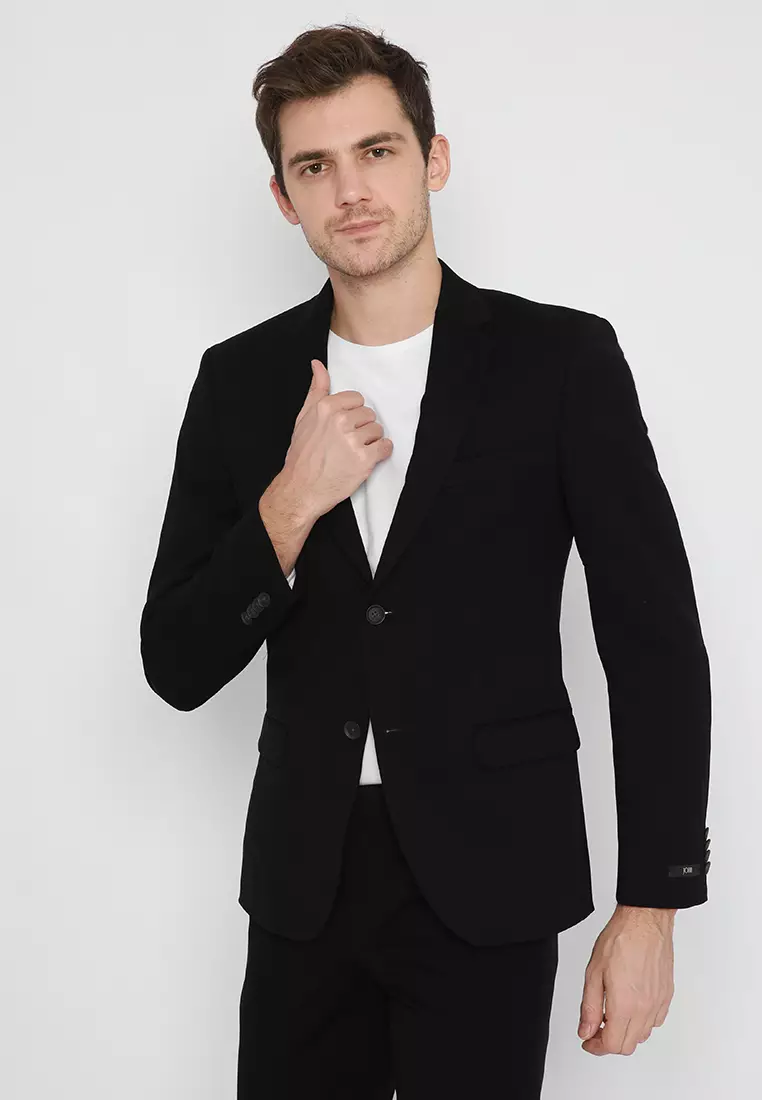 Jobb Omerta-T2 Jas Pria Slim Fit Black