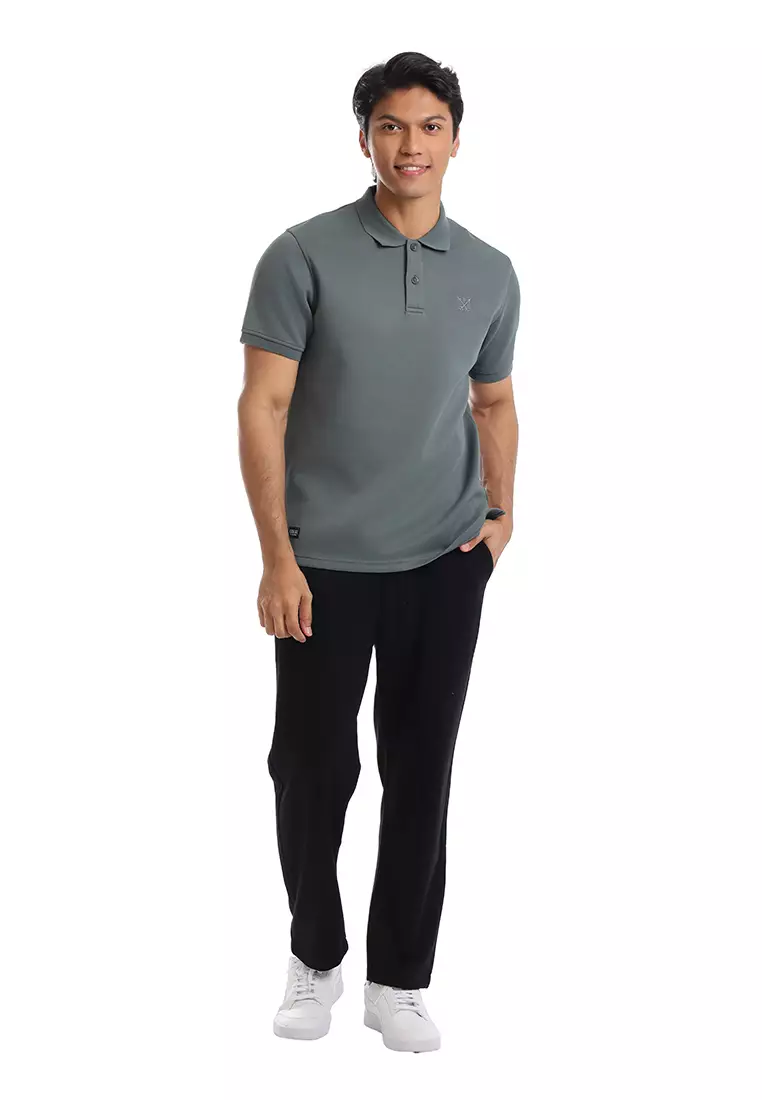 Forest Mens Cotton Slim Fit Polo Tee - 23961-03DarkGrey