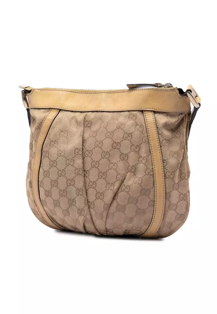 Pre-Loved Gucci Gg Canvas Abbey D Ring Crossbody