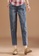 A-IN GIRLS navy Elastic Waist Embroidered Jeans 9AC84AA7ADADD4GS_3