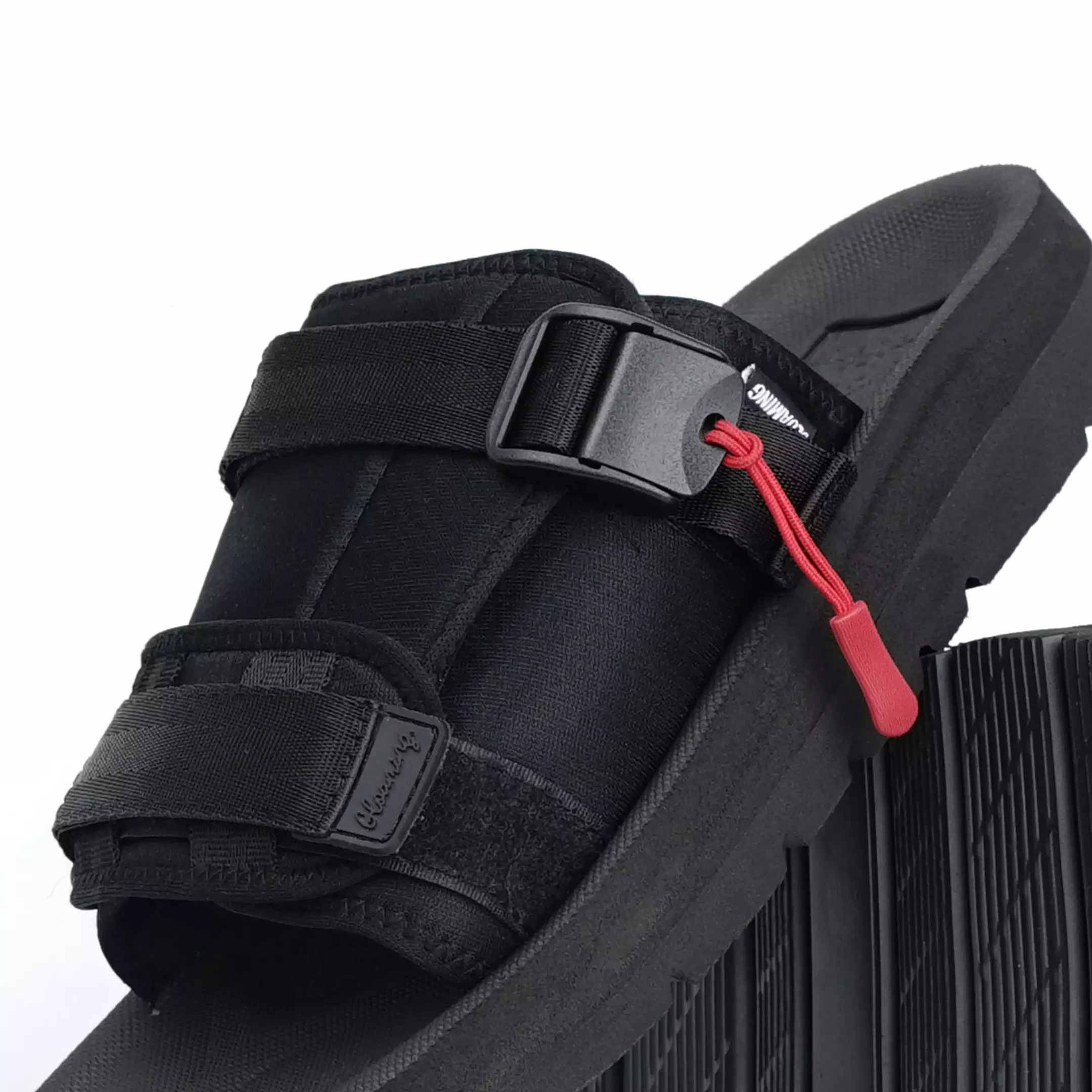 Achromo Lith Sandal Gunung Selop Casual Hitam Unisex / Sandal Slide Hiking Adventure