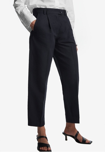 Buy COS Pleated Linen Trousers Online | ZALORA Malaysia