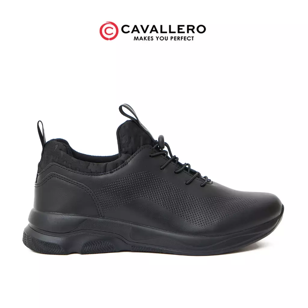 Jual Cavallero Sepatu Pria Casual Sneakers Cavallero Valon Black
