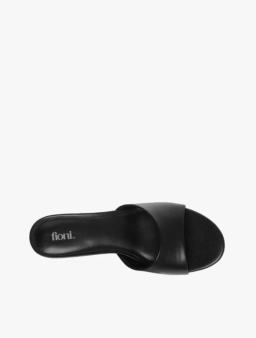 Payless Fioni Womens Larken One Band Slides - Black_04