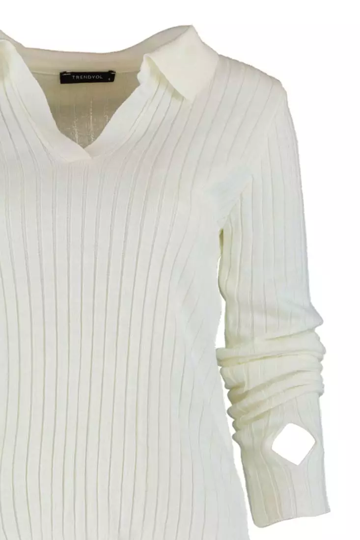 Polo Collar Knitwear Sweater