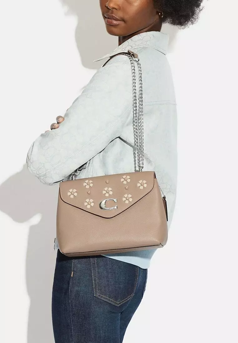 Coach Coach Tammie Shoulder Bag In Signature Canvas With Floral