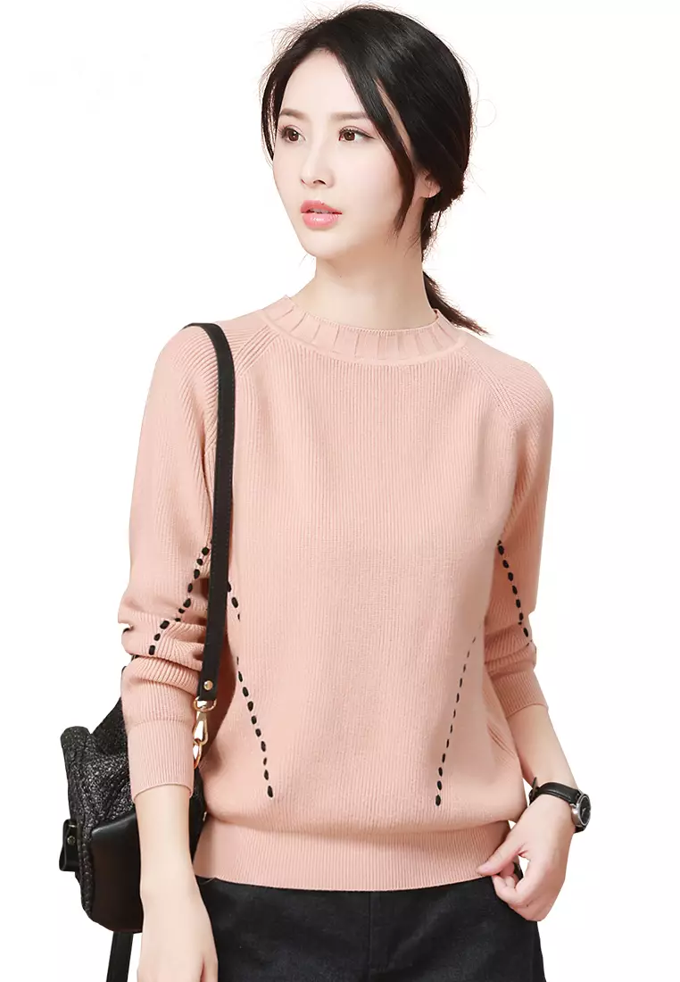 Buy A IN GIRLS Fresh And Stylish Round Neck Sweater 2024 Online
