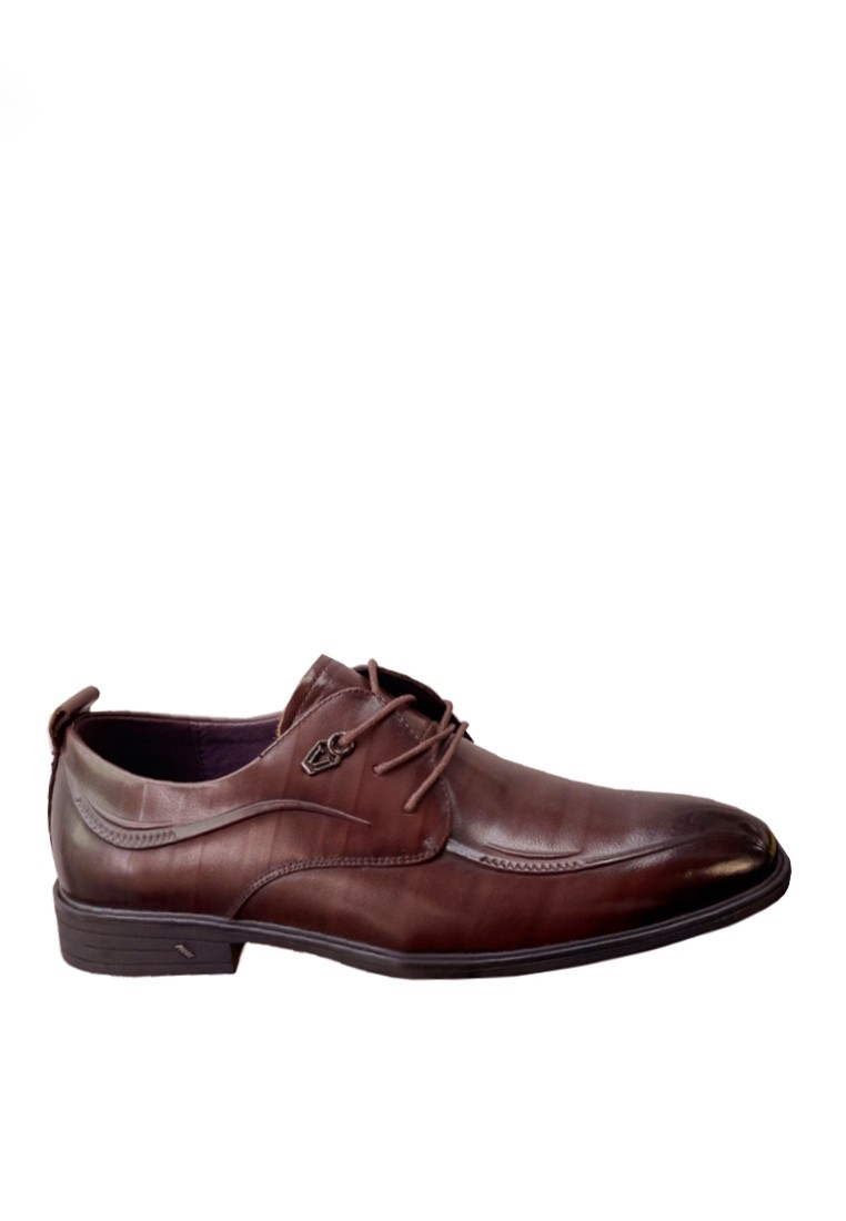 VANSA Top Layer Cowhide Lace-up Business Shoes VSM-F999527