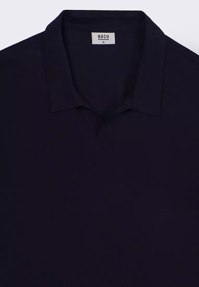 Men's Open Collar Light Pique Polo
