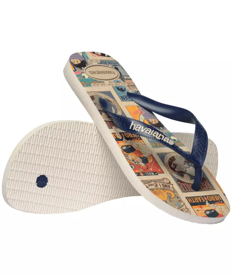 Havaianas 8009 Top Disney Classics Beige/Navy Blue - Sandal Pria