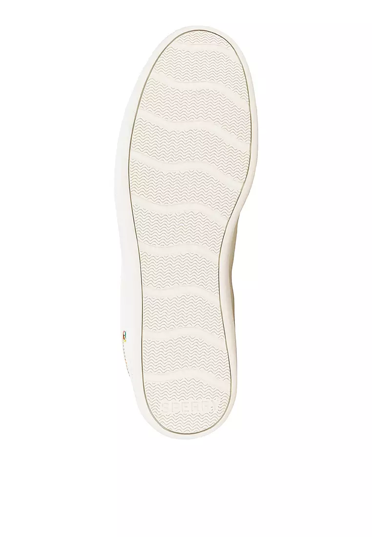 Men's Crew 90 Leather Sneakers Light Beige Rainbow