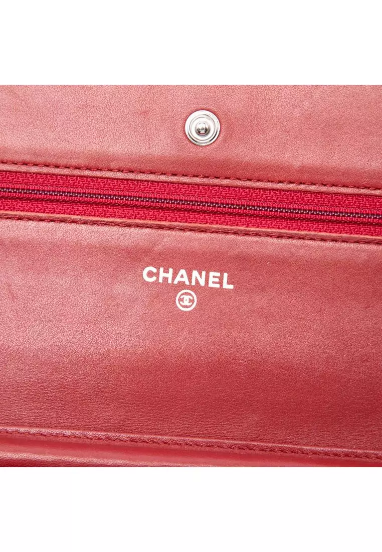 Pre-Loved Chanel Quilted Aged Calfskin Reissue 2.55 Wallet On Chain