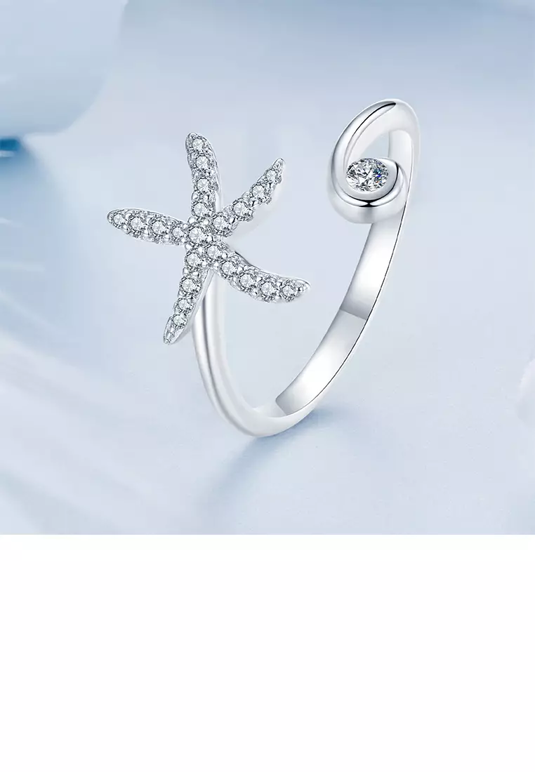 Adjustable Leaf Ring in Sterling Silver, Gold & Rose Gold