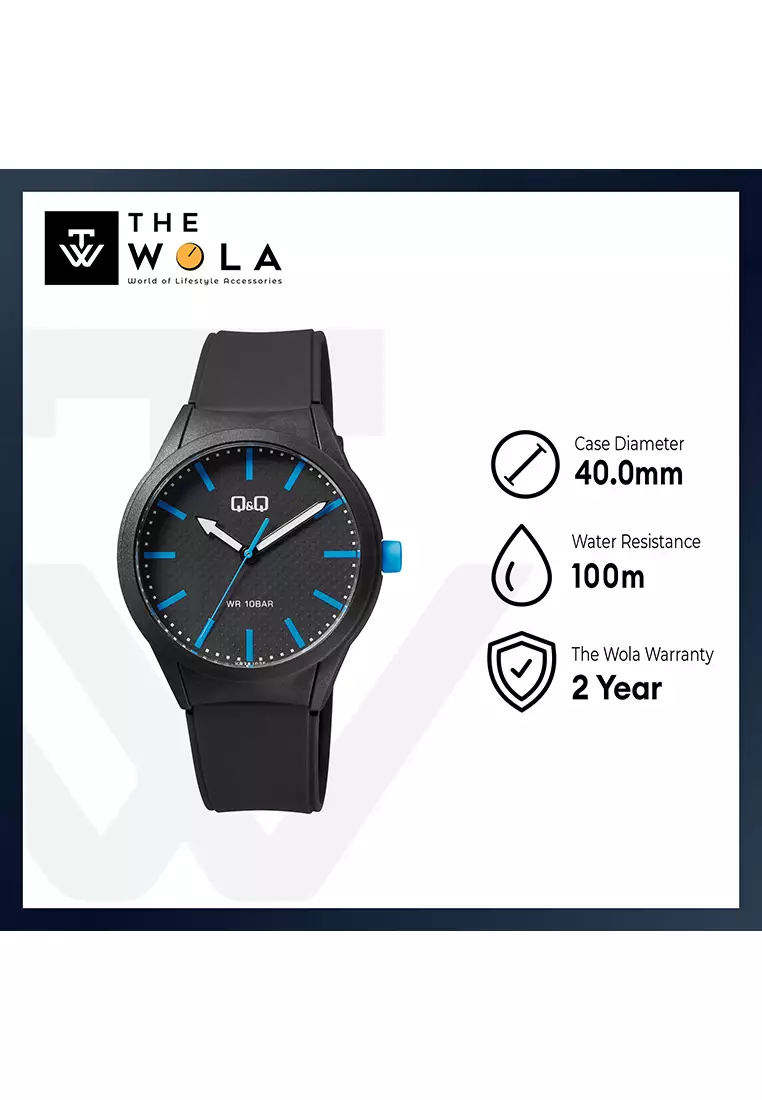 Watch By Citizen VR28J026Y Men Analog Watch with Black Rubber Strap
