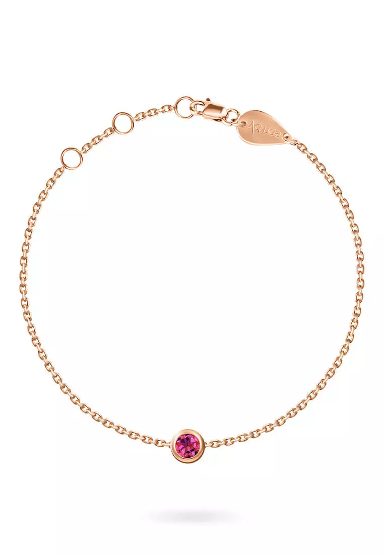 Buy Aquae Jewels Bracelet My BirthStone 18K Gold Rose Gold