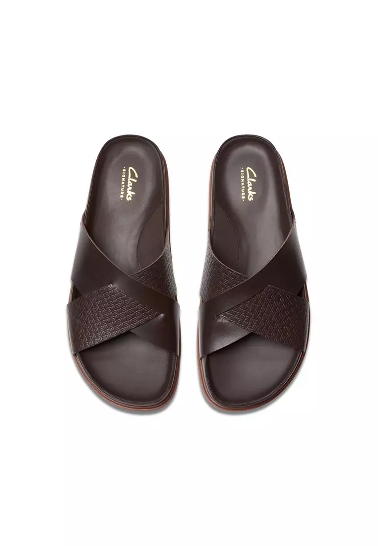 NEW NO BOX SIZE 7 - Clarks - Mens Torford Cross‎ Sandals Leather Brown Dress Amazon.com | Clarks Men main image 4