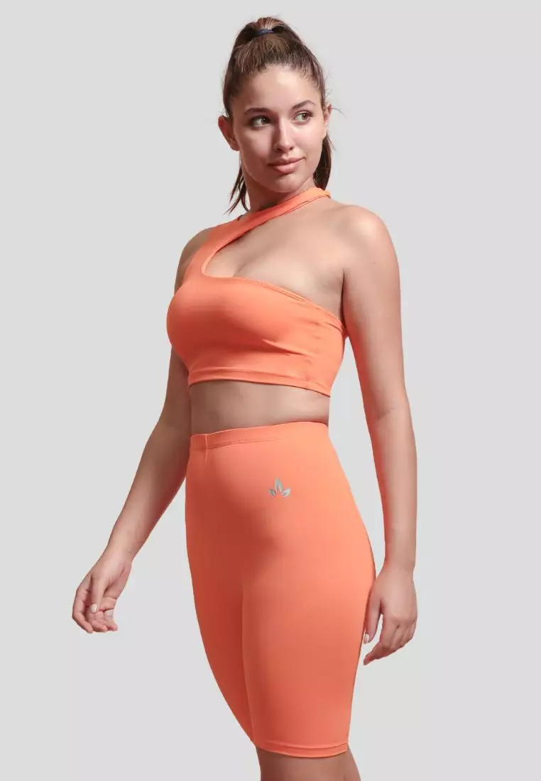 Dani Halter Neck Sports Bra and Biker Shorts Set