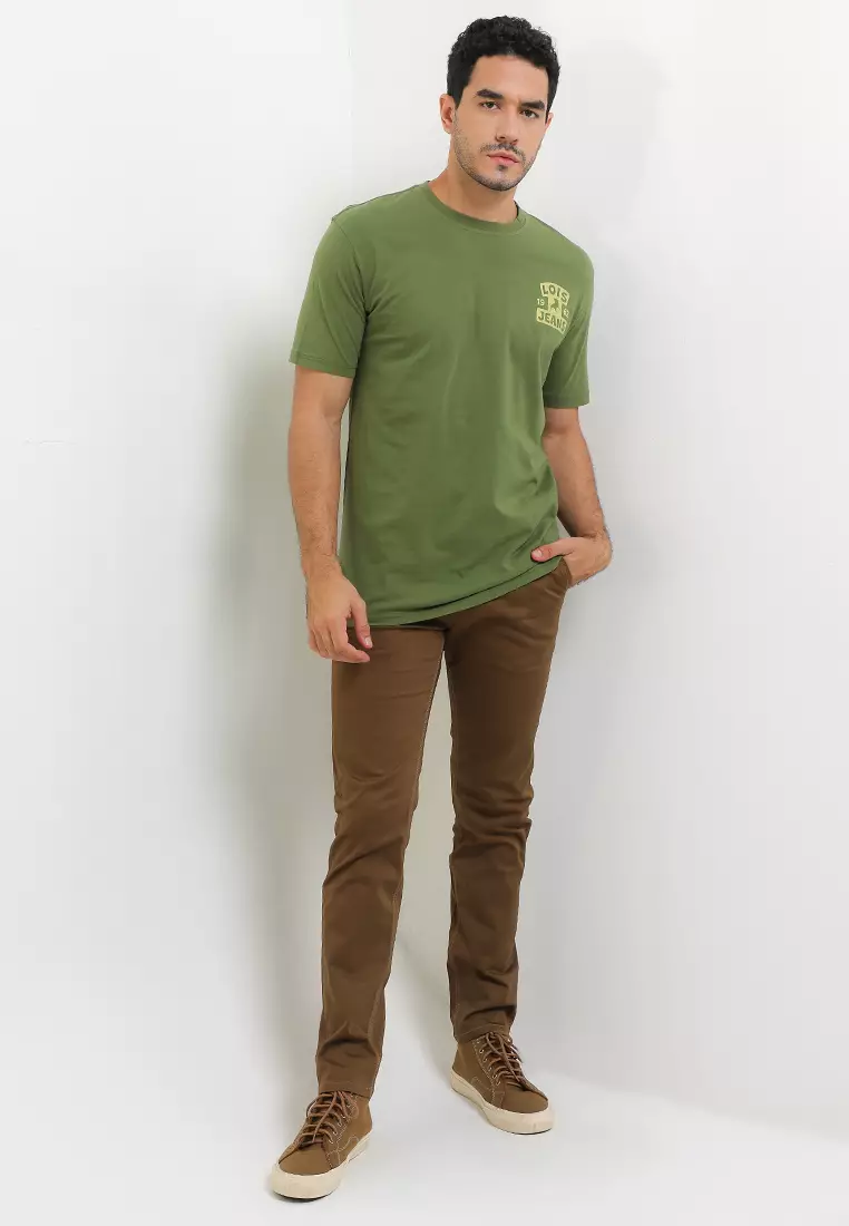 Slim Stretch Fit Chino Pants HSS012BR