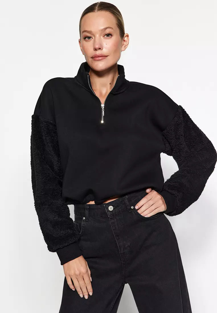 Buy Trendyol Half Zip Sweatshirt 2024 Online