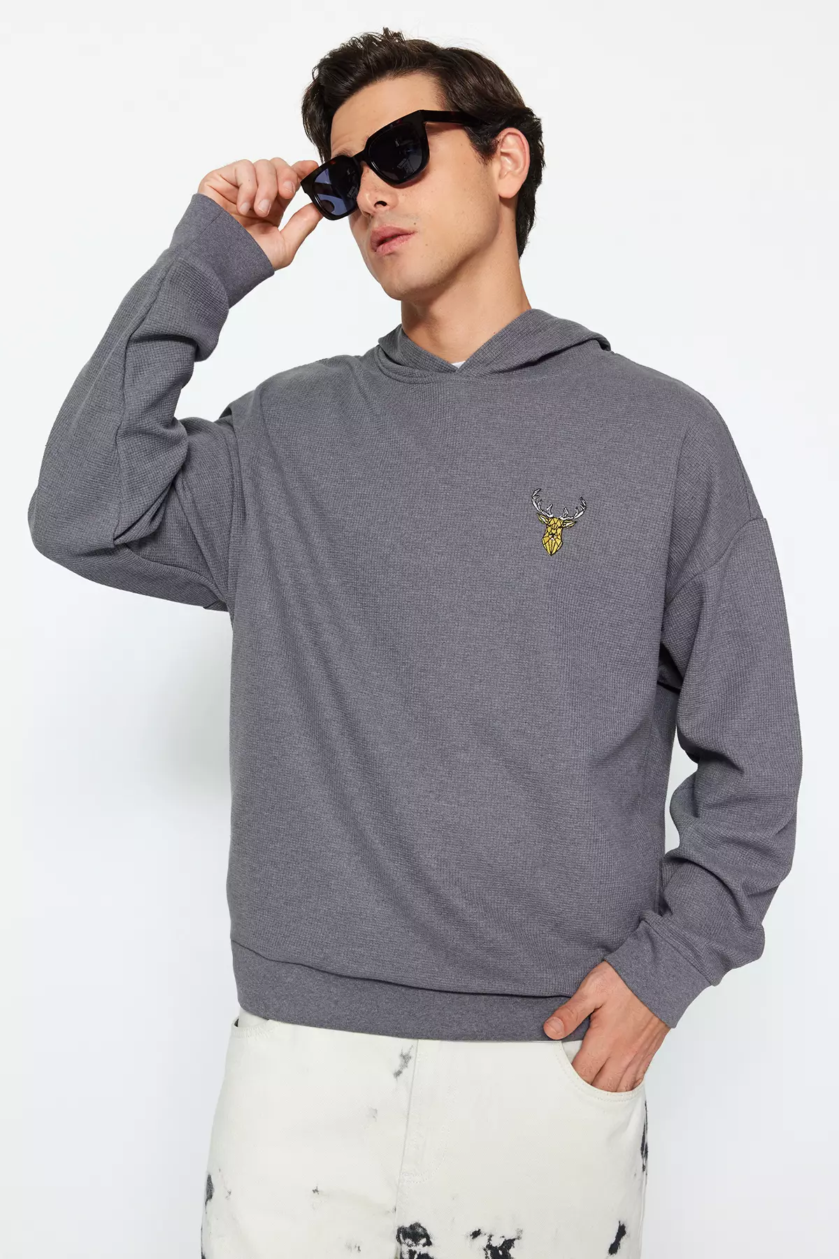 Champion sweater clearance grey mens glasses