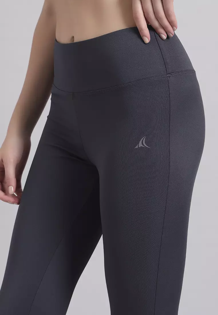 Legging Latihan/Lari Dasar Esensial Abu-abu