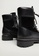 Mango black Contrast Lace-Up Leather Boots 87365SH80A8E1CGS_3