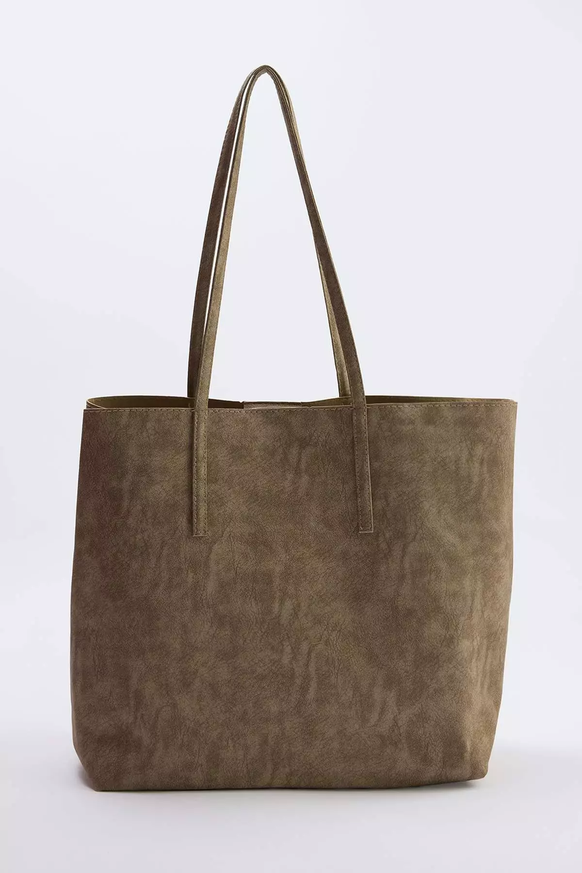 Dark Beige Women'S Maxi Size Shoulder Bag With Computer Bag/Pouch Takss26Oc00031