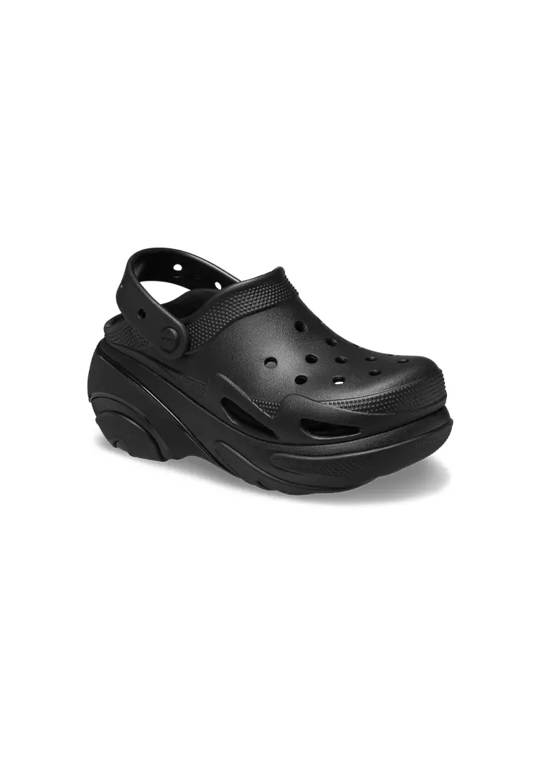 Discount on Crocs  shoes - SKU: Crocs Bubble Crush Clog in Triple Black