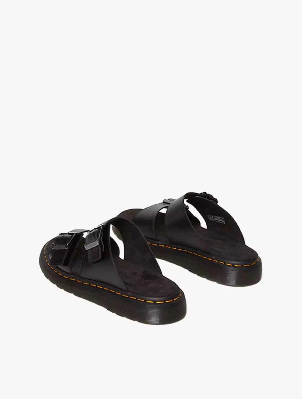 Dr. Martens ★ Josef Analine Leather Buckle Slide Sandals Josef Analine Leather Buckle Slide Sandals in Black Analine