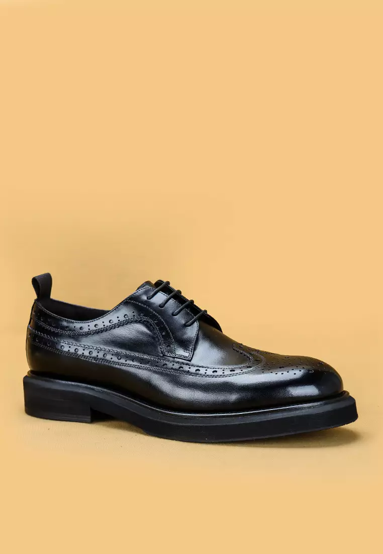 VANSA Top Layer Cowhide Platform Business Shoes  VSM-F69513