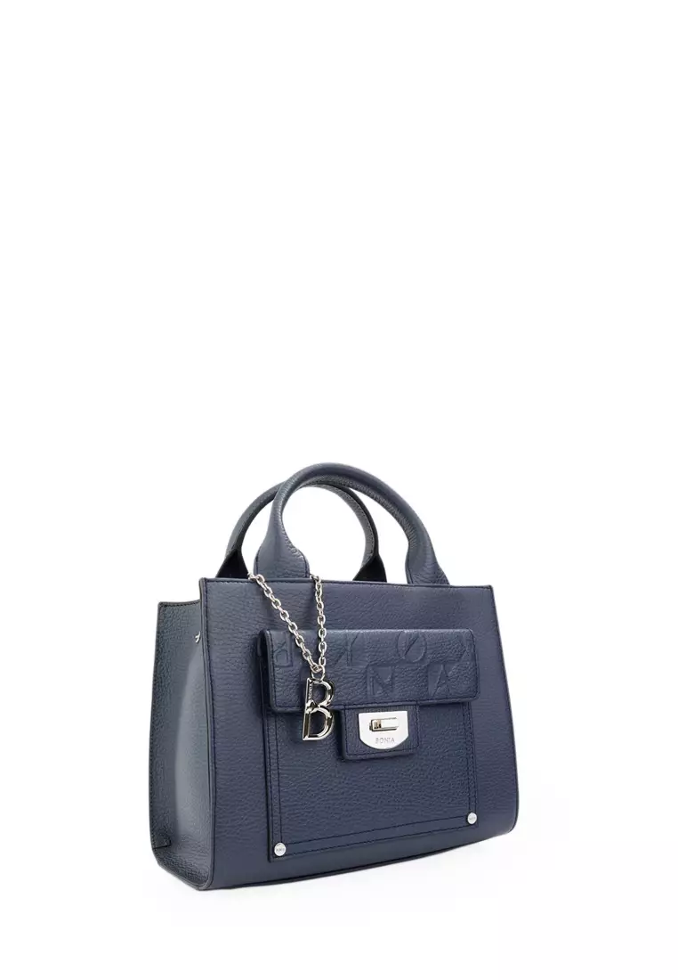 Bonia Black Vera Satchel Bag