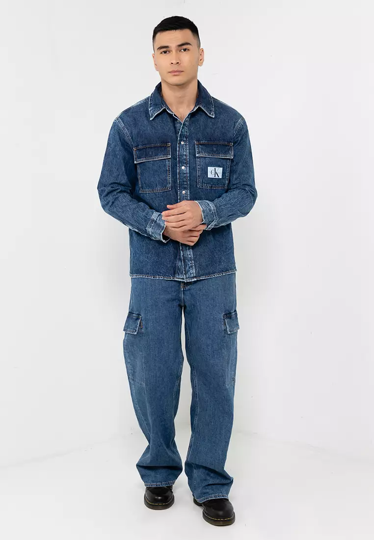 Buy Calvin Klein Relaxed Utility Denim Shirt - Calvin Klein