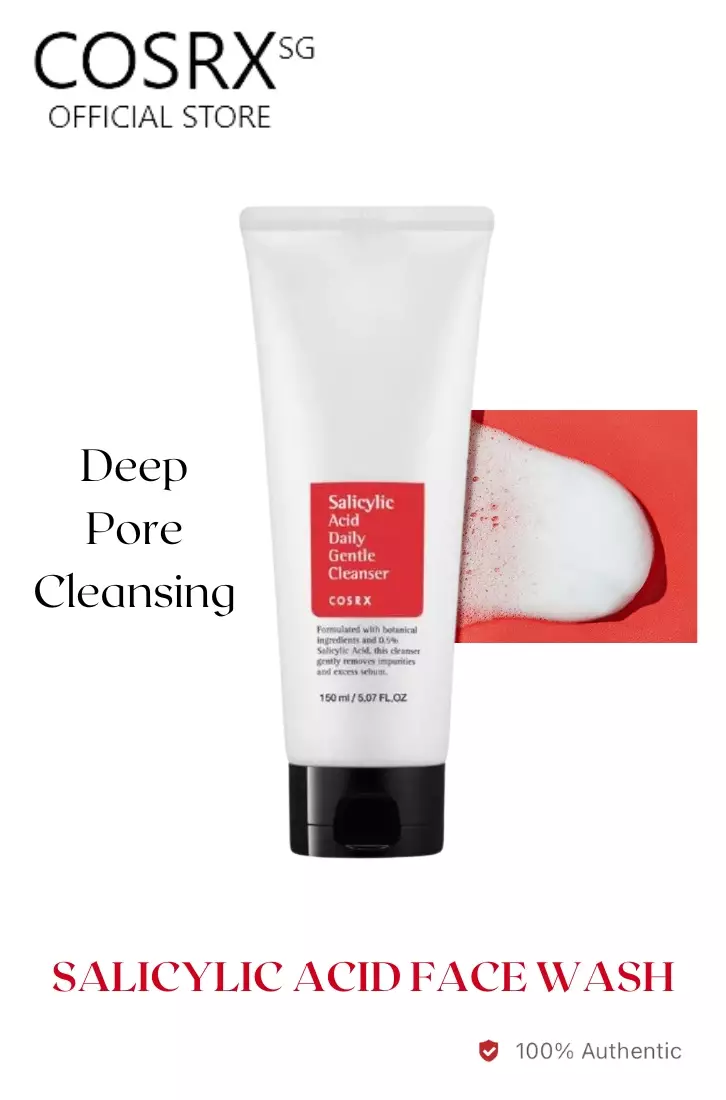 Cosrx Salicylic Acid Daily Gentle Cleanser 150ml(New Packaging with outer box)