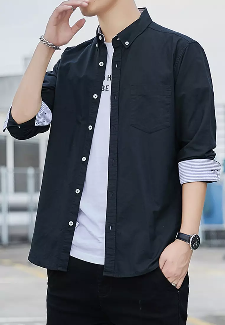 Slim Casual Long Sleeved Shirt C2001