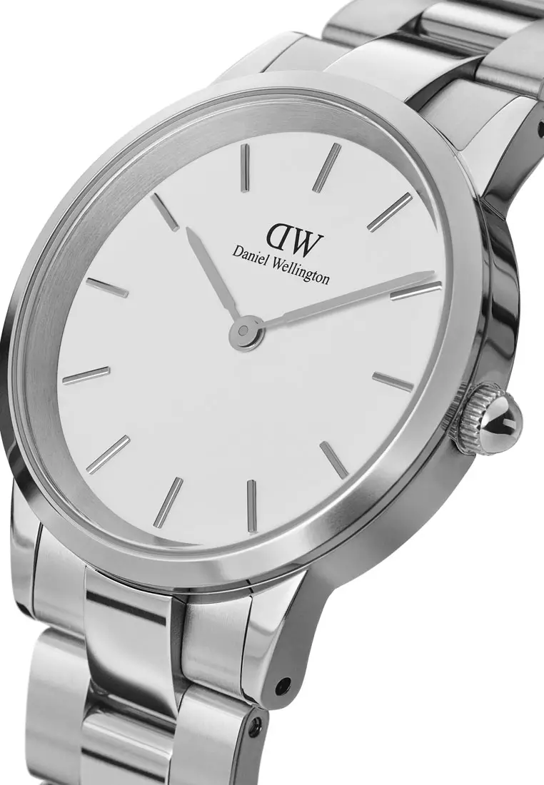 Iconic Link White Dial 40mm Men's Stainless Steel Watch with Link Strap - Sliver - Male watch Watch for men - DW OFFICIAL