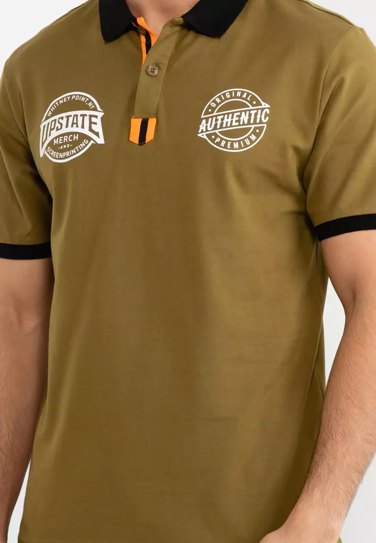 Upstate Contrast Collar Polo Shirt