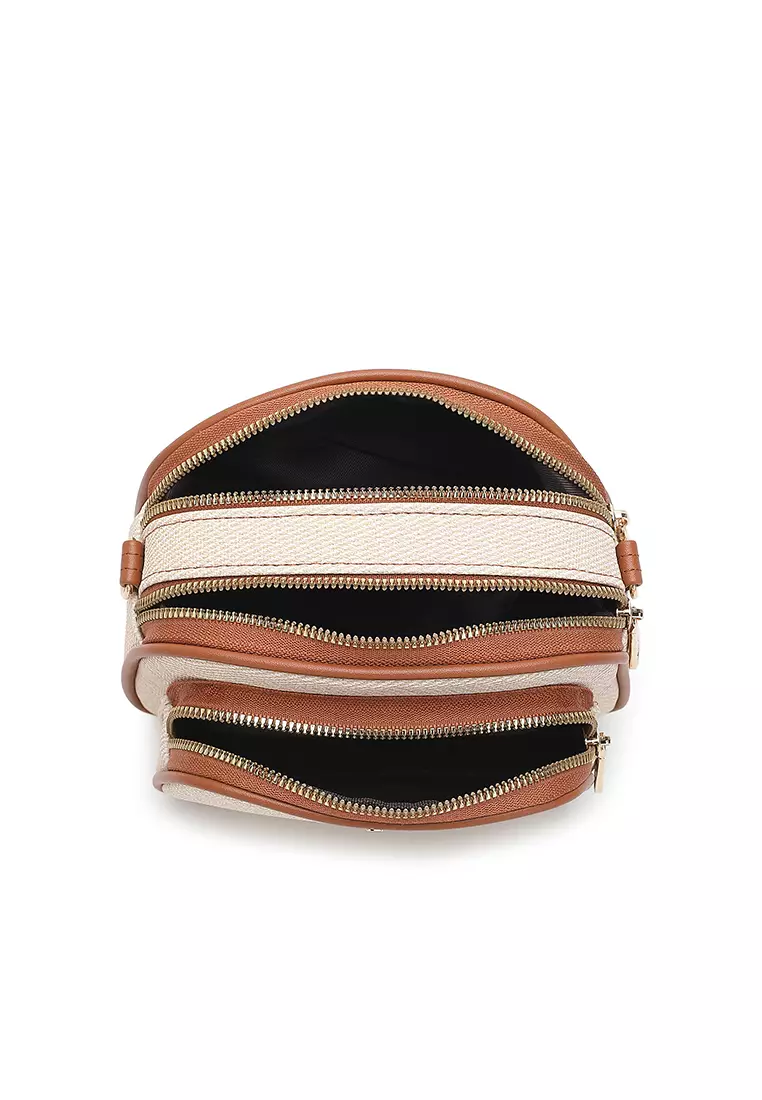 Women's Sling Bag / Crossbody Bag / Shoulder Bag (Tas Selempang Wanita / Tas Bahu Wanita) - Krem