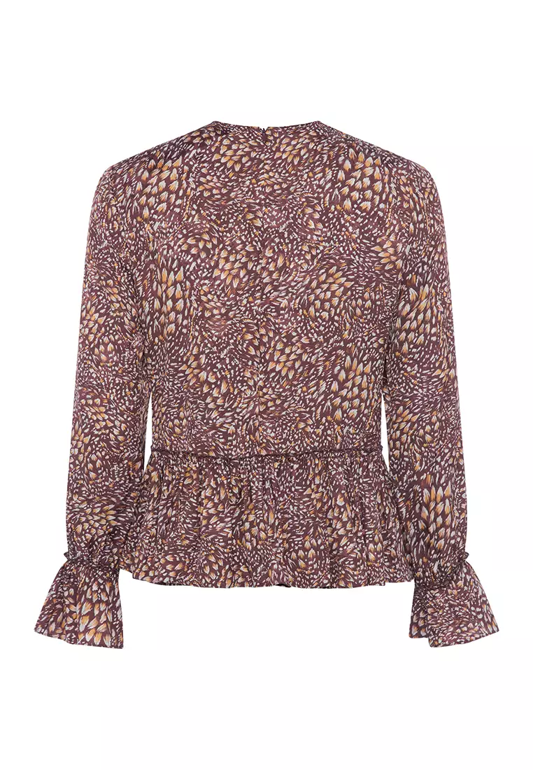 PF FAITH DRAPE LS TOP