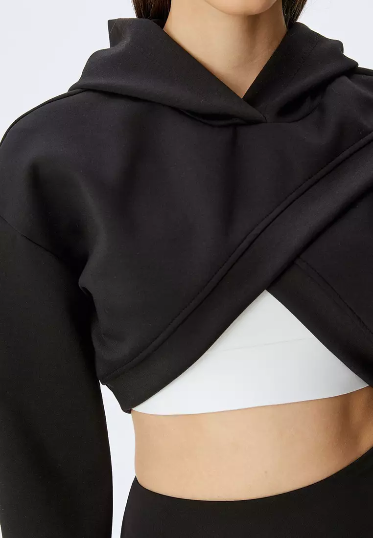 Asymmetric Crop Hoodie